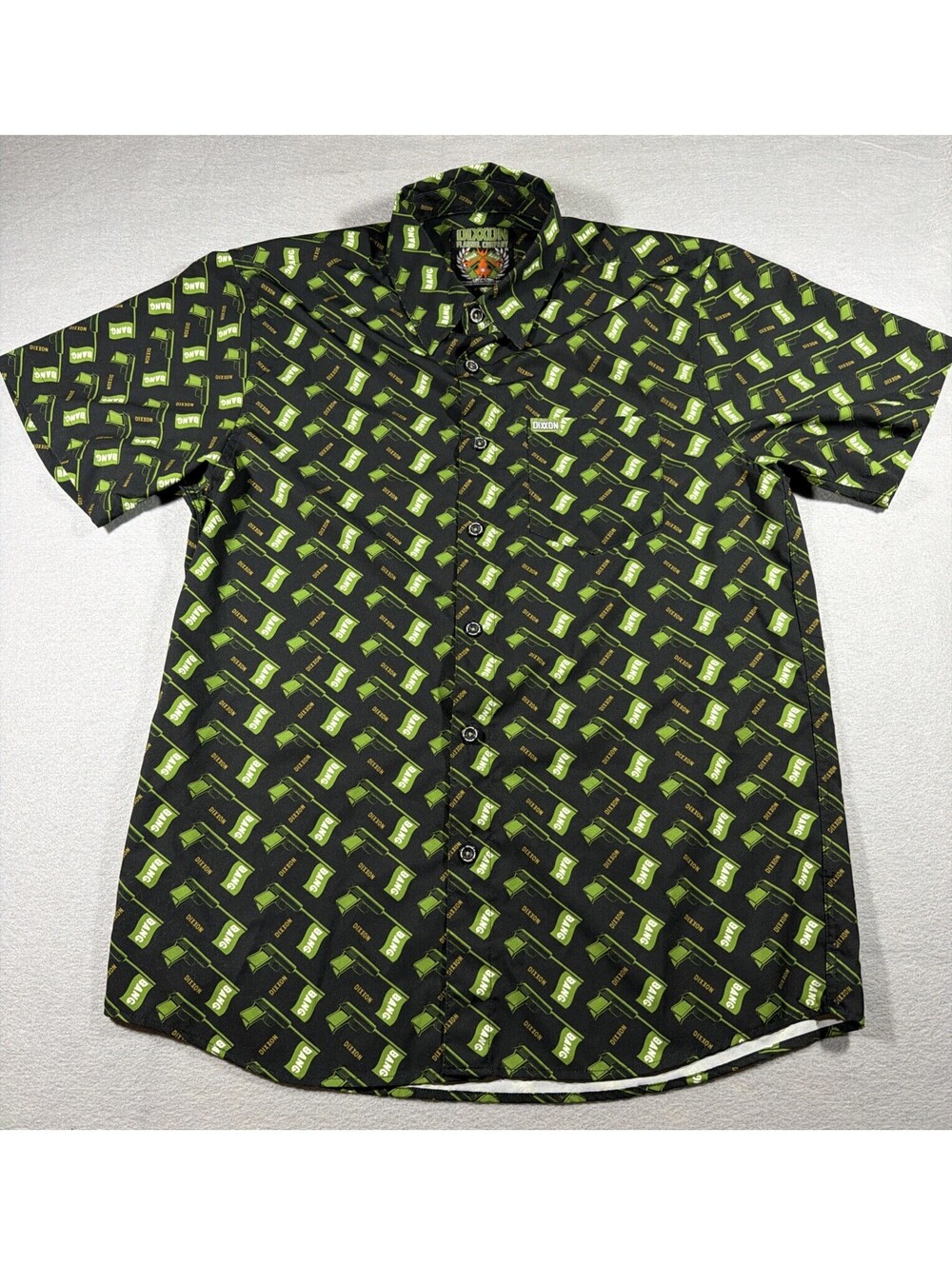 Dixxon Flannel Co. Bang Party Shirt Mens Size Medium Short Sleeve (Rare) 0138